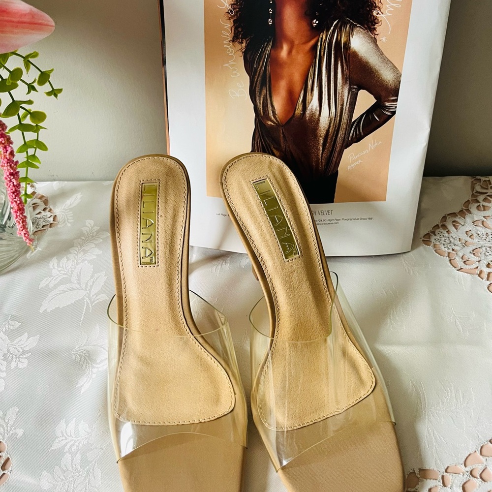 Liliana Transparent and Beige Heels - Picture 2 of 5